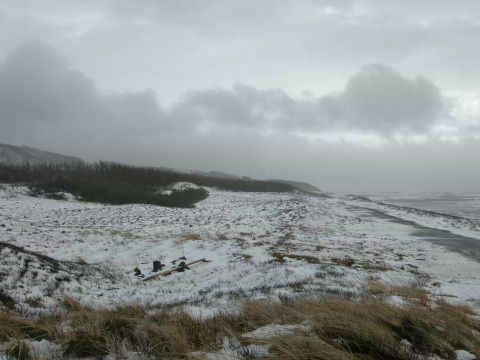 道川海岸 秋田ロケット実験場跡
